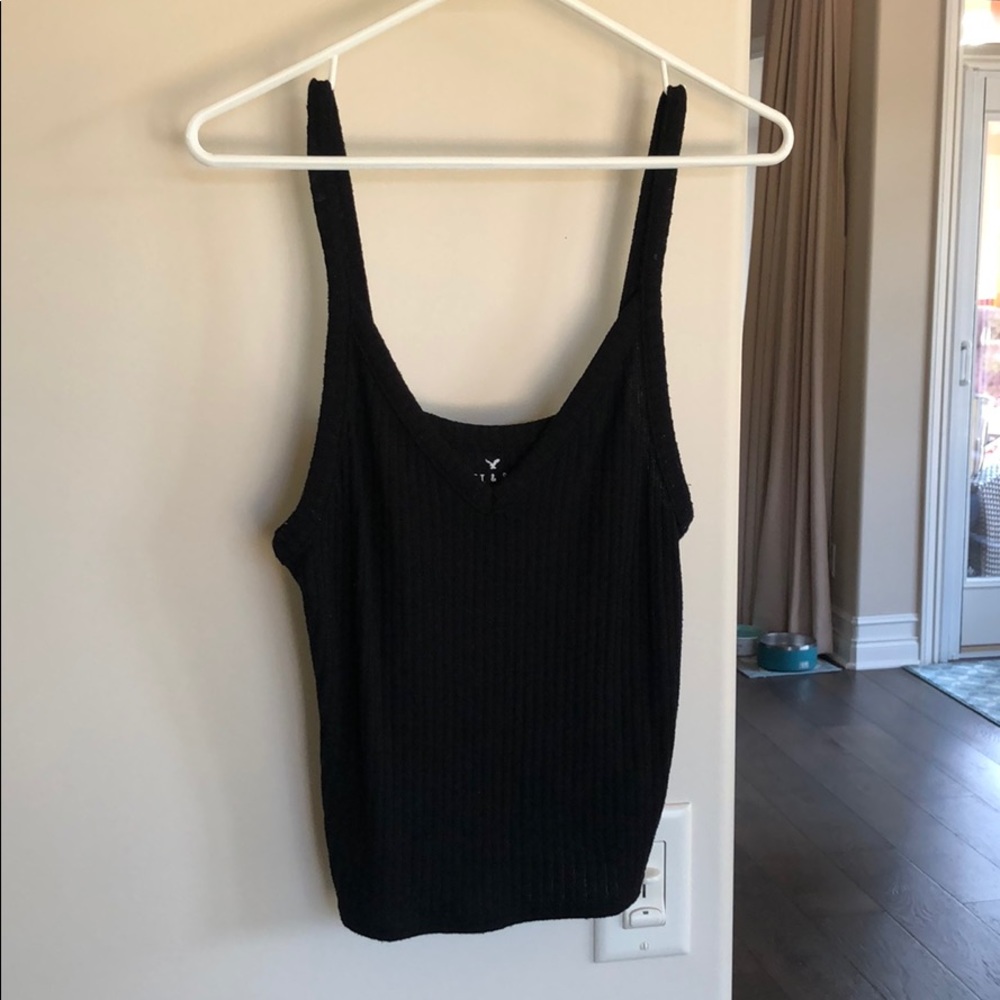 Soft and Sexy Black Ribbed Tank